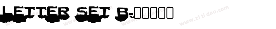 Letter Set B字体转换